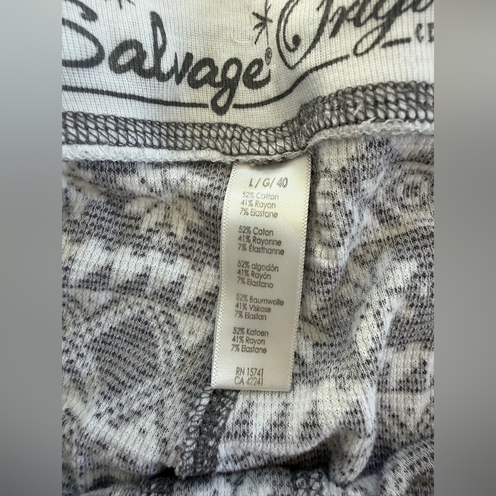 P.J. Salvage Black and White Geometric Pajama Pants - Picture 5 of 5